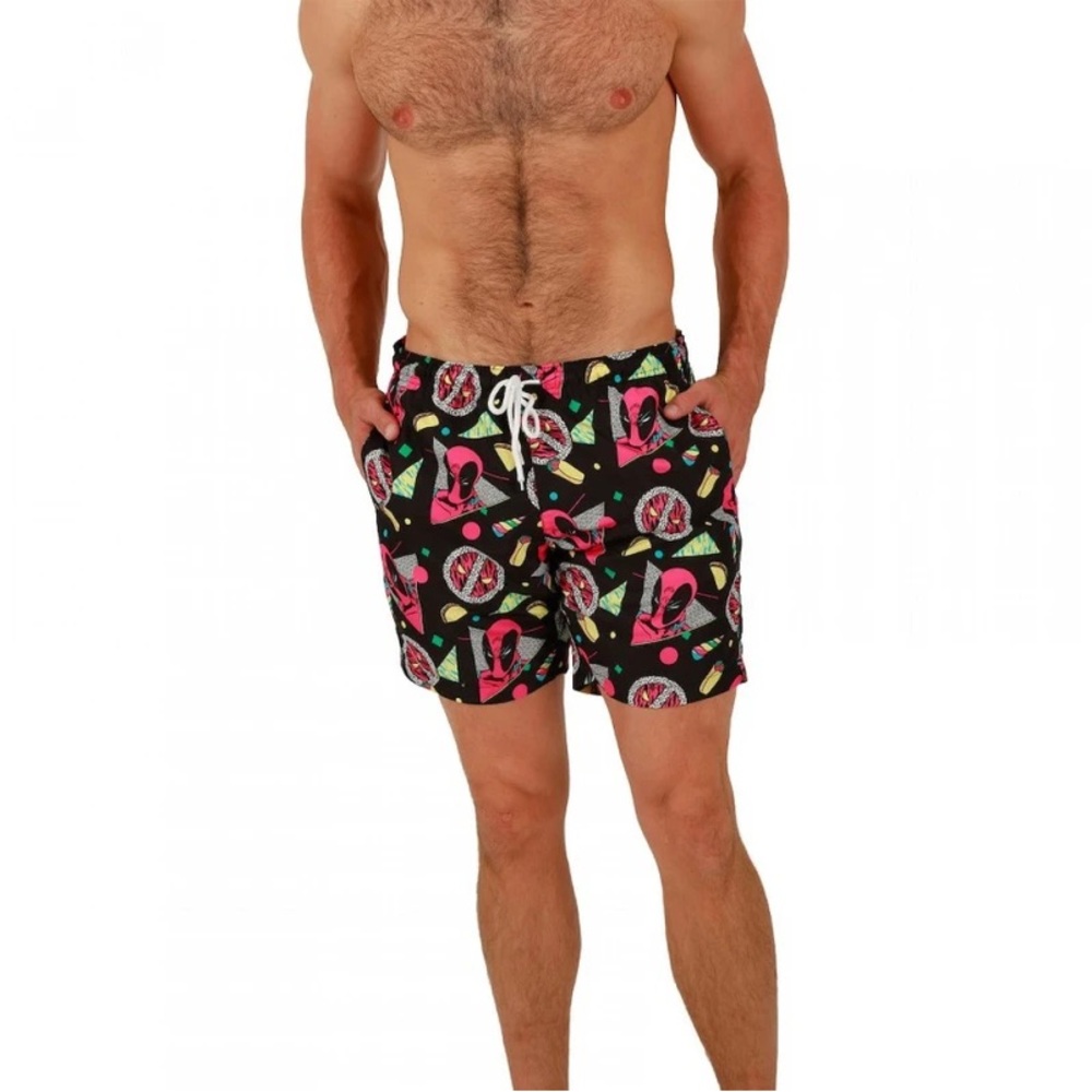 NEW Deadpool Taco Party Boardshorts XXL 2X